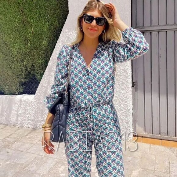 ZARA COTTON PRINT PANTS‎ - Picture 3 of 13